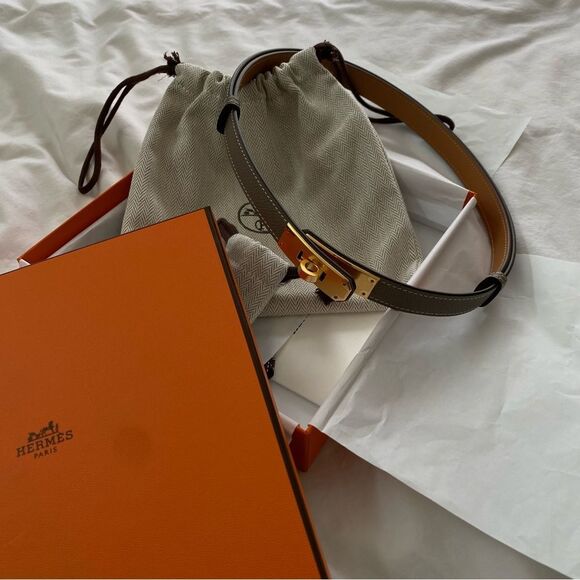 NIB 2024 KELLY BELT IN ETOUPE - Picture 10 of 10